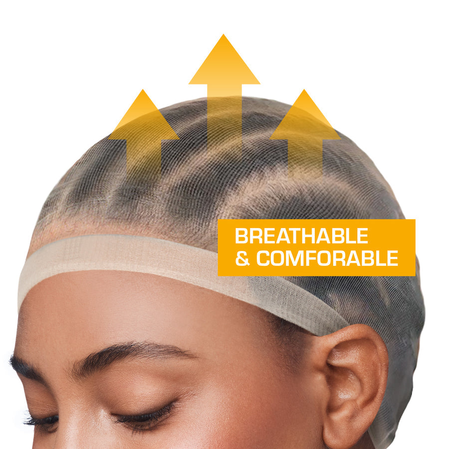 RED HD Invisible Wig Cap — Black, 5 pcs
