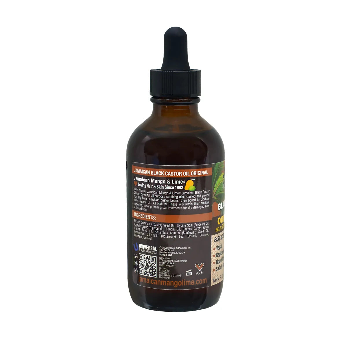Jamaican Mango & Lime Black Castor Oil Original – 4 oz