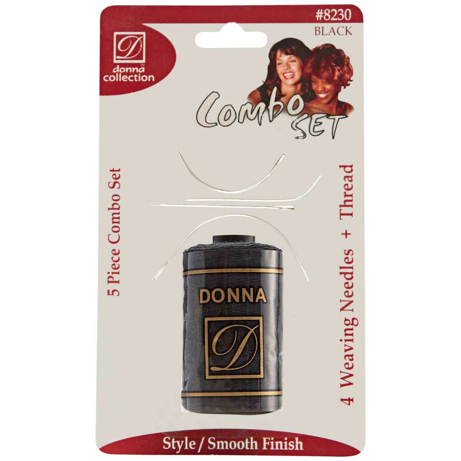 Donna Weaving Needles & Thread Combo Set — Black