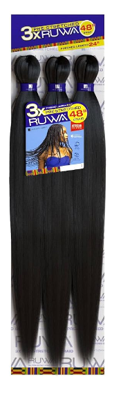 Sensationnel African Collection 3X Ruwa Pre-Stretched Braid 48″