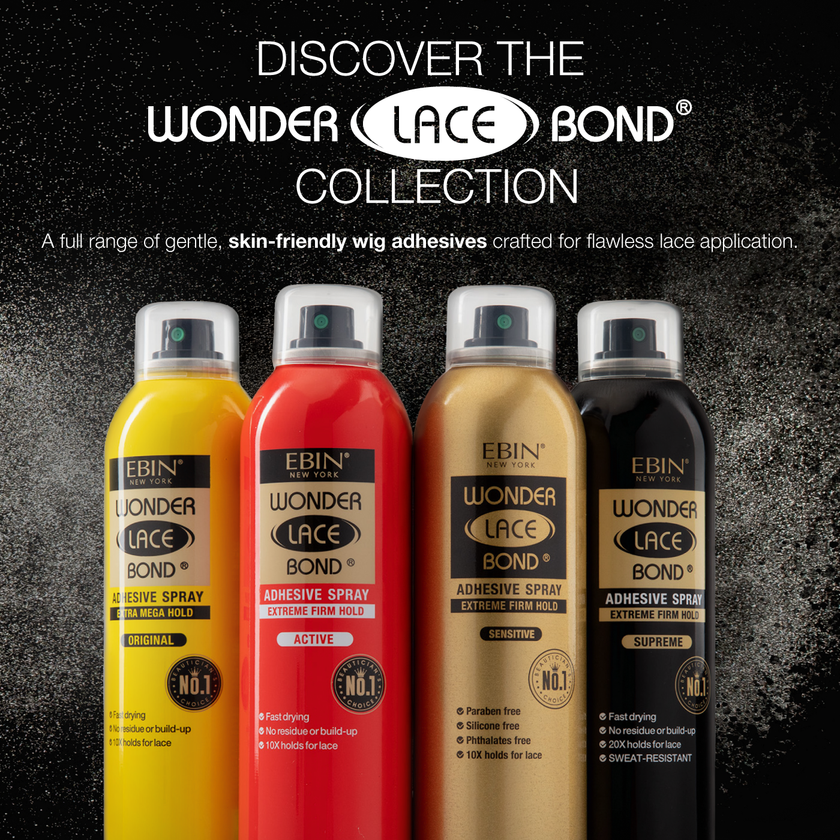 EBIN Wonder Lace Bond Adhesive Spray Extreme Firm Hold Active – 1.18 oz